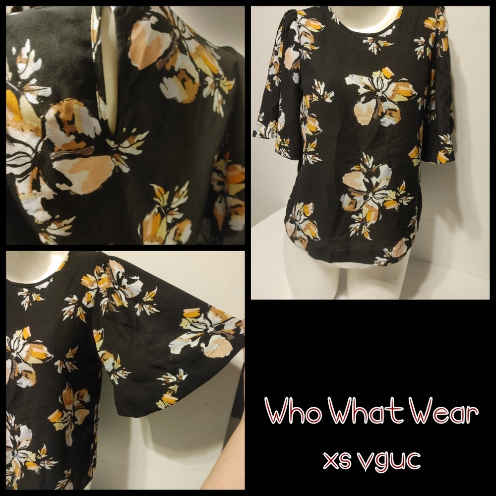 Floral angel sleevw blouse